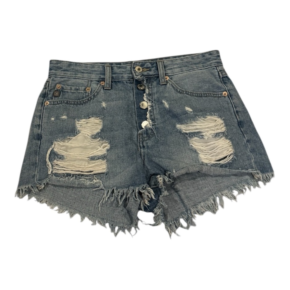 Just USA Blue‎ Distressed Jean Shorts
